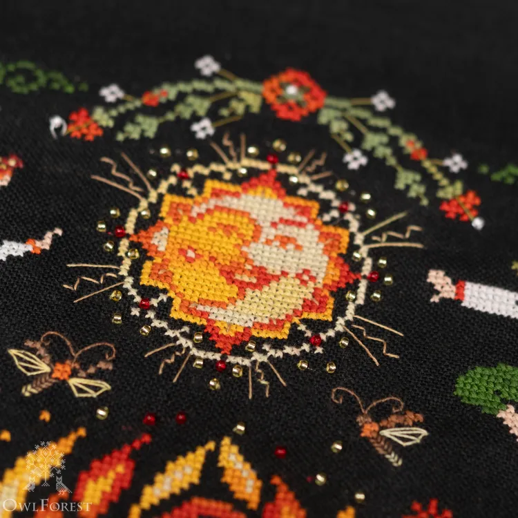 Схема для вышивания «Цветок папоротника»