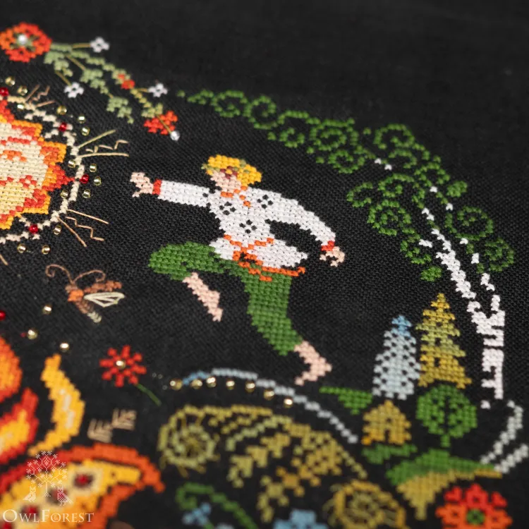 Схема для вышивания «Цветок папоротника»