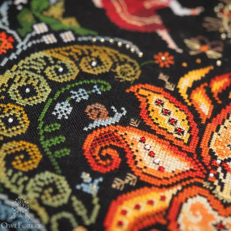 Схема для вышивания «Цветок папоротника»