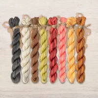 Набор ниток OwlForest для схемы «Осенние коты» (ПНК)