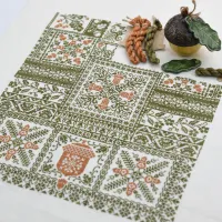 Схема для вышивания «Семплер с желудями»