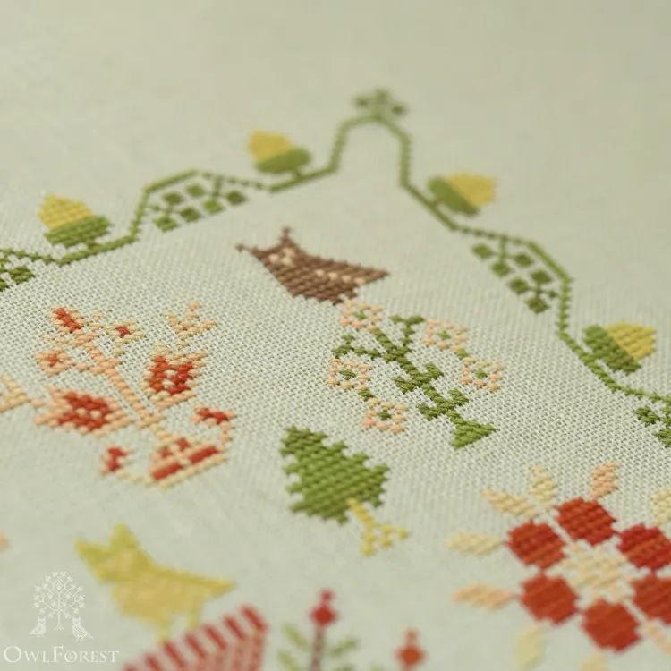 Схема для вышивания «Совиный лес»