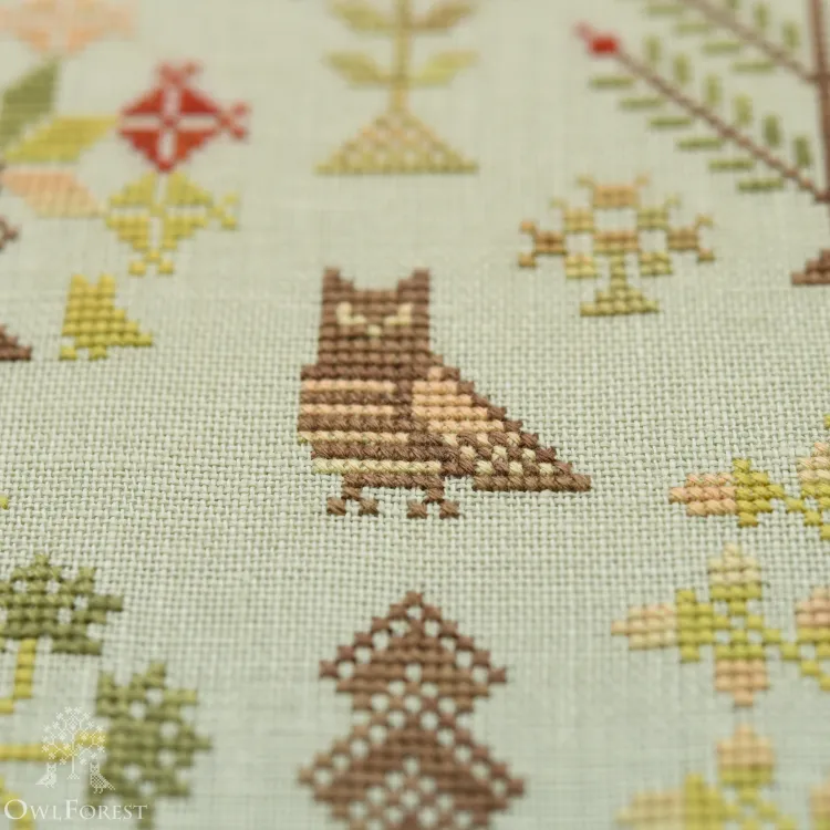 Схема для вышивания «Совиный лес»