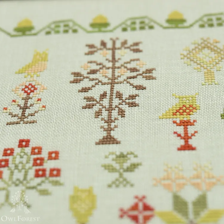 Схема для вышивания «Совиный лес»