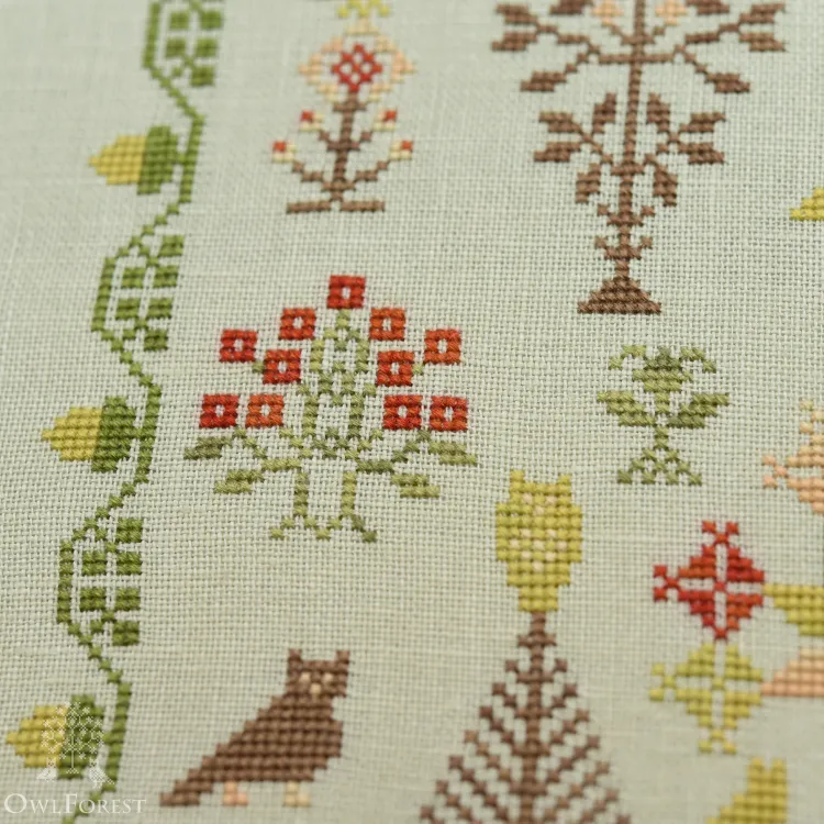 Схема для вышивания «Совиный лес»