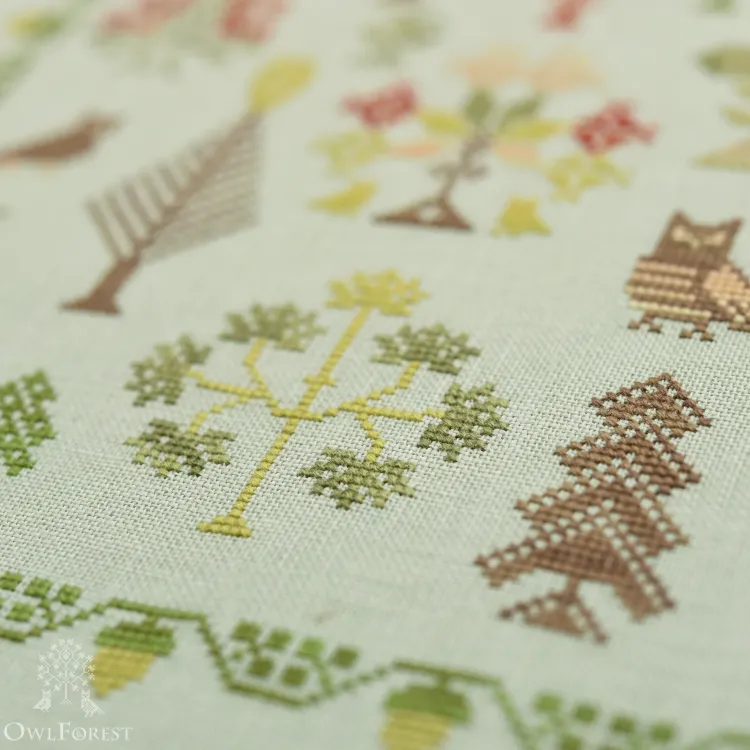 Схема для вышивания «Совиный лес»