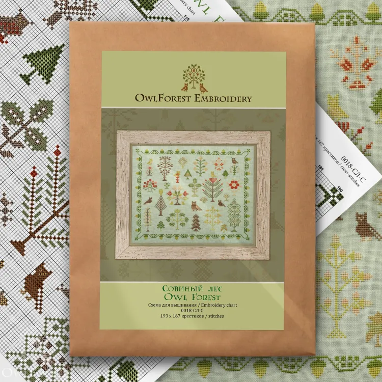 Схема для вышивания «Совиный лес»