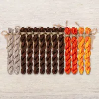 Набор ниток OwlForest для схемы «Кот и орнитология» (ПНК)