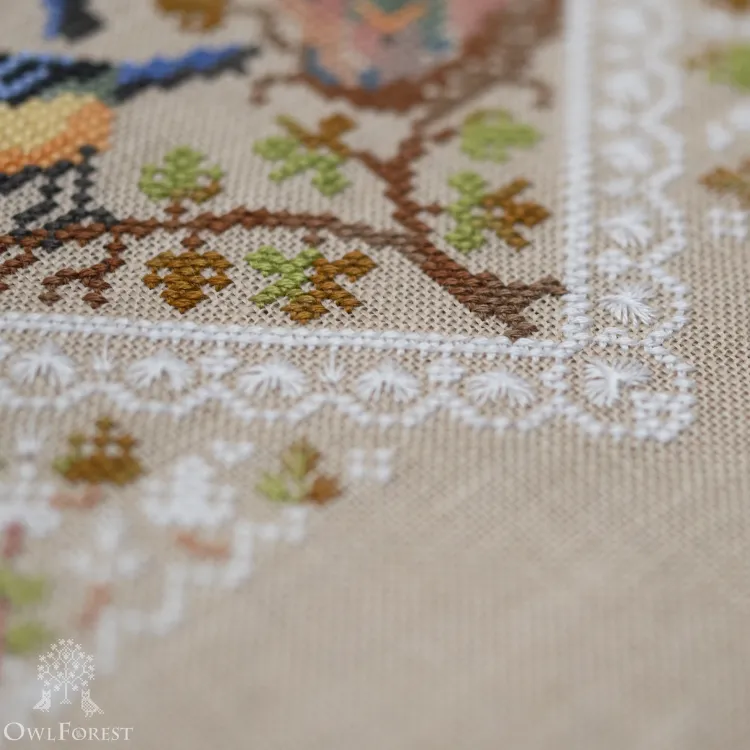 Электронная схема «Кружевные птички. Синички»