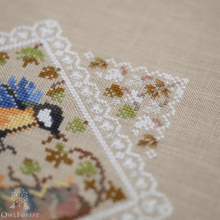 Электронная схема «Кружевные птички. Синички»