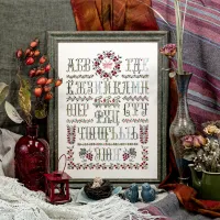 Схема для вышивания «Ягодная азбука» с русскими буквами