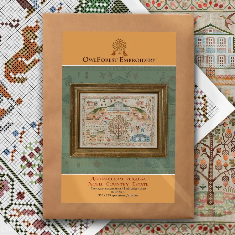 Схема для вышивания «Дворянская усадьба»