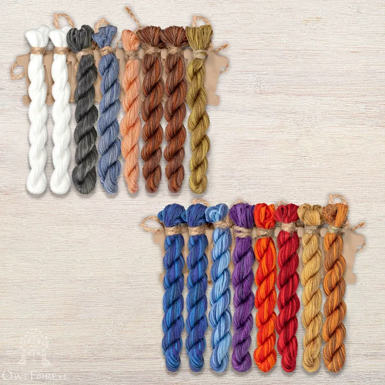 Набор ниток OwlForest для схемы «Сокровища Кащея» (ПНК)