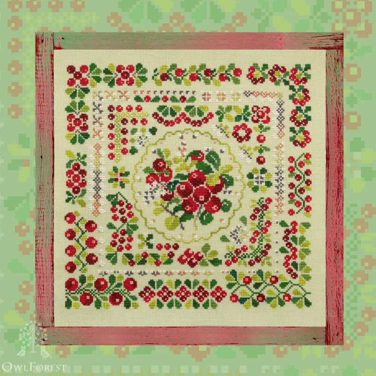 Схема для вышивания «Брусничное лето»