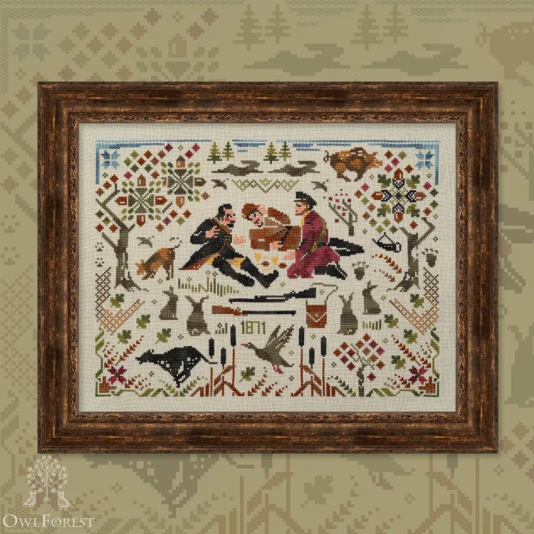 Схема для вышивания «Охотничьи байки» 