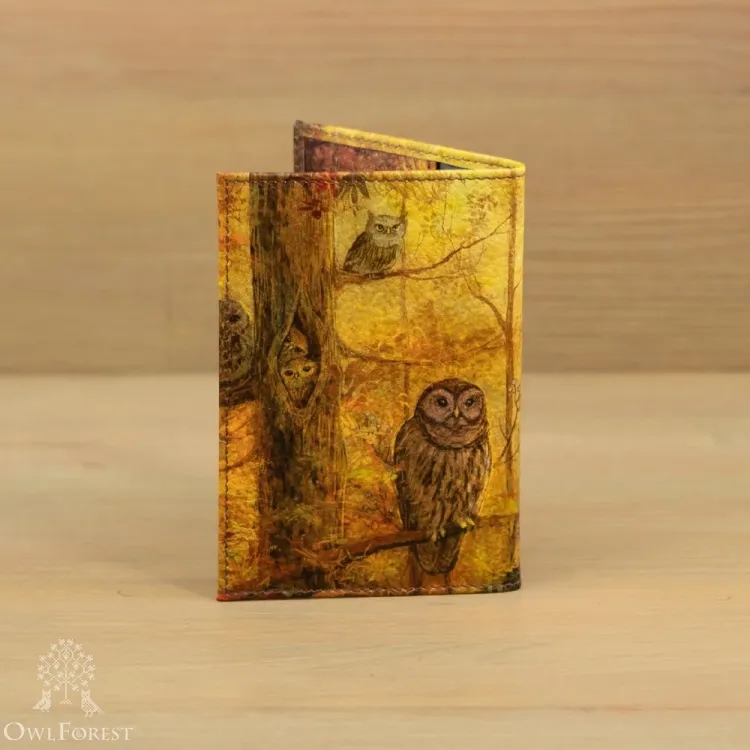 Обложка на паспорт «Совиный лес»