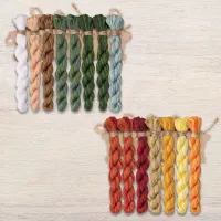 Набор ниток OwlForest для схемы «Цветок папоротника» (DMC)