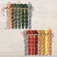 Набор ниток OwlForest для схемы «Цветок папоротника» (DMC)