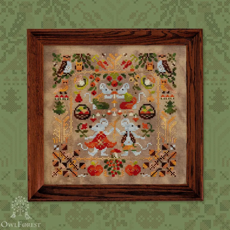 Схема для вышивания «Маленький лесной народец. Мышки»