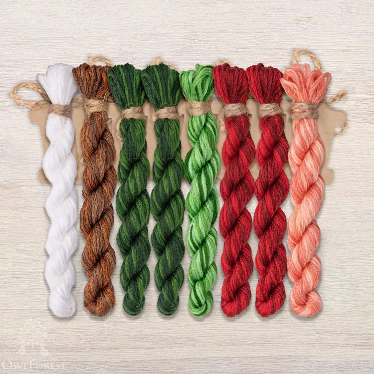 Набор ниток OwlForest для схемы «Фея садовая» (DMC)