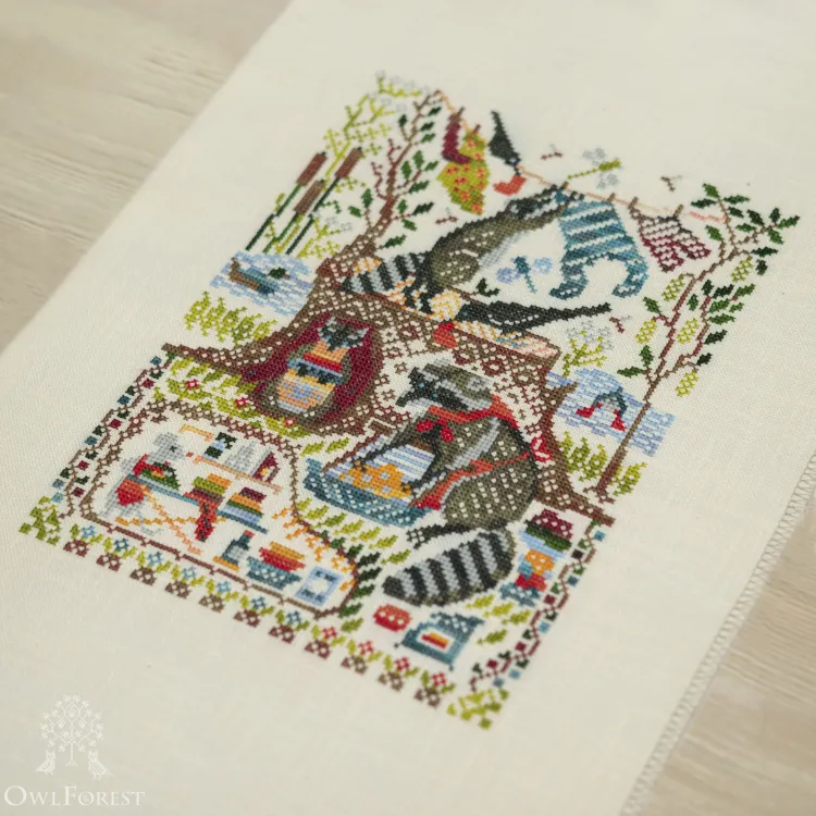 Электронная схема «Лесные домишки. Еноты» 