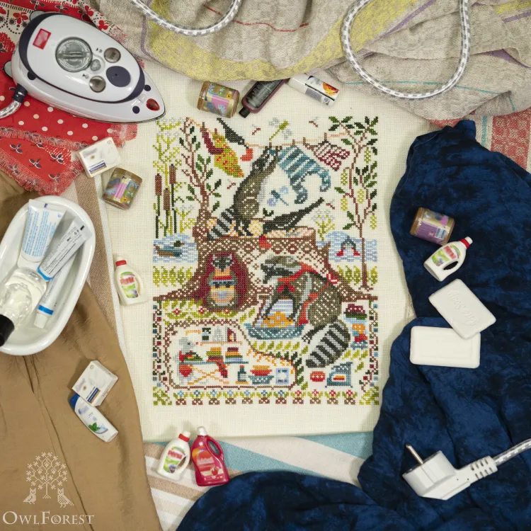 Электронная схема «Лесные домишки. Еноты» 