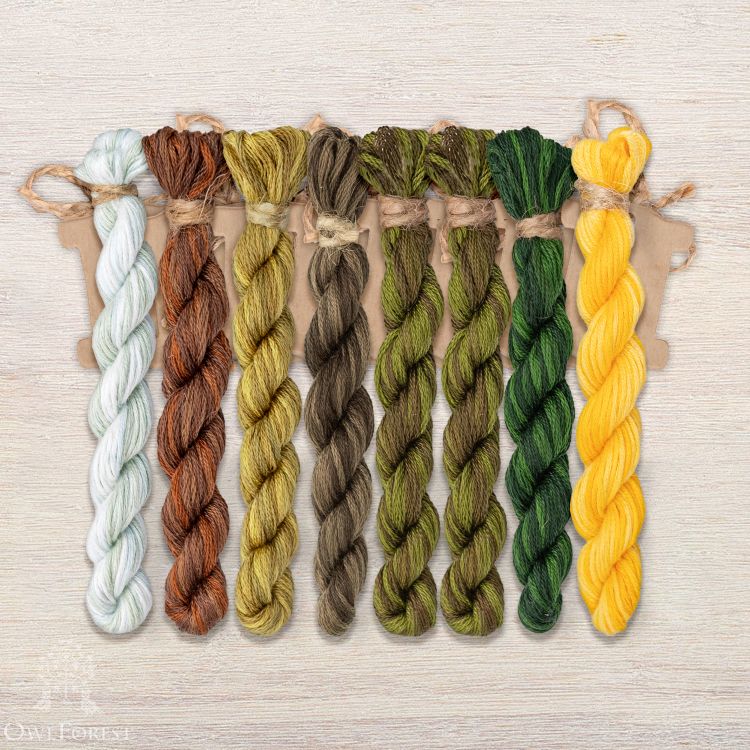 Набор ниток OwlForest для схемы «Тихая заводь. День»  (ПНК)