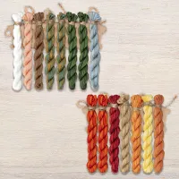 Набор ниток OwlForest для схемы «Цветок папоротника» (ПНК)