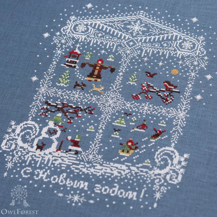 Схема для вышивания «Зимнее окошко»