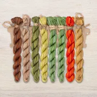 Набор ниток OwlForest для схемы «Совиный лес» (ПНК)