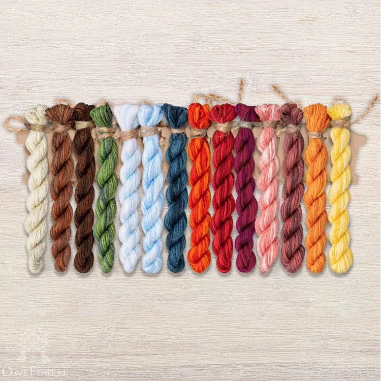 Набор ниток OwlForest для схемы «Солянка» (ПНК)