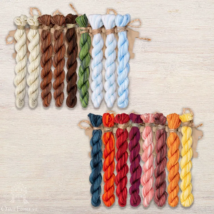 Набор ниток OwlForest для схемы «Солянка» (ПНК)