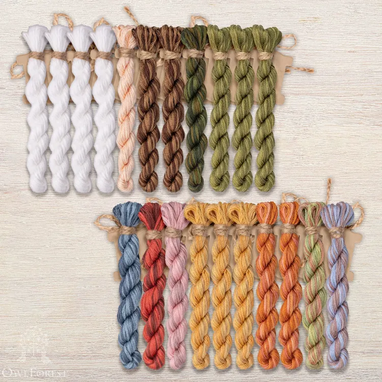 Набор ниток OwlForest для схемы «Дворянская усадьба» (DMC) 