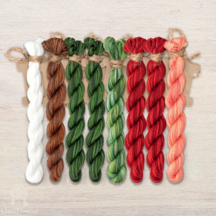 Набор ниток OwlForest для  схемы «Фея садовая» (ПНК)