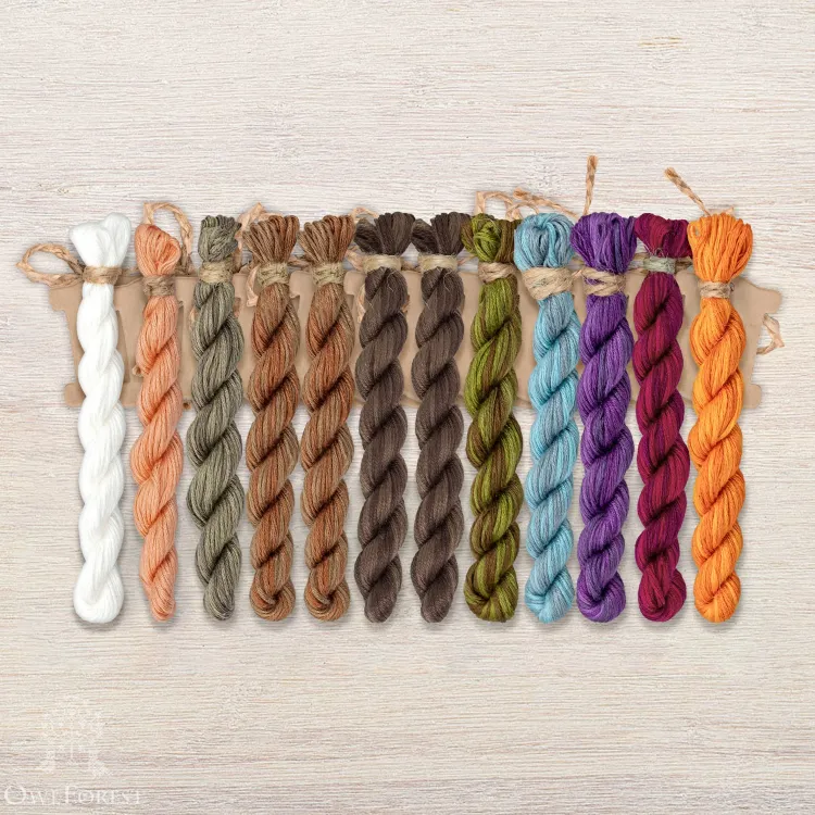 Набор ниток OwlForest для схемы «Хобби Соловья-разбойника» (ПНК)