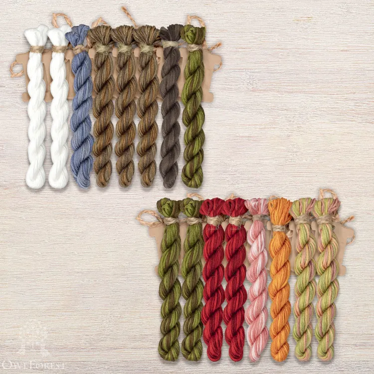 Набор ниток OwlForest для схемы «Провинциальные сезоны» (ПНК)