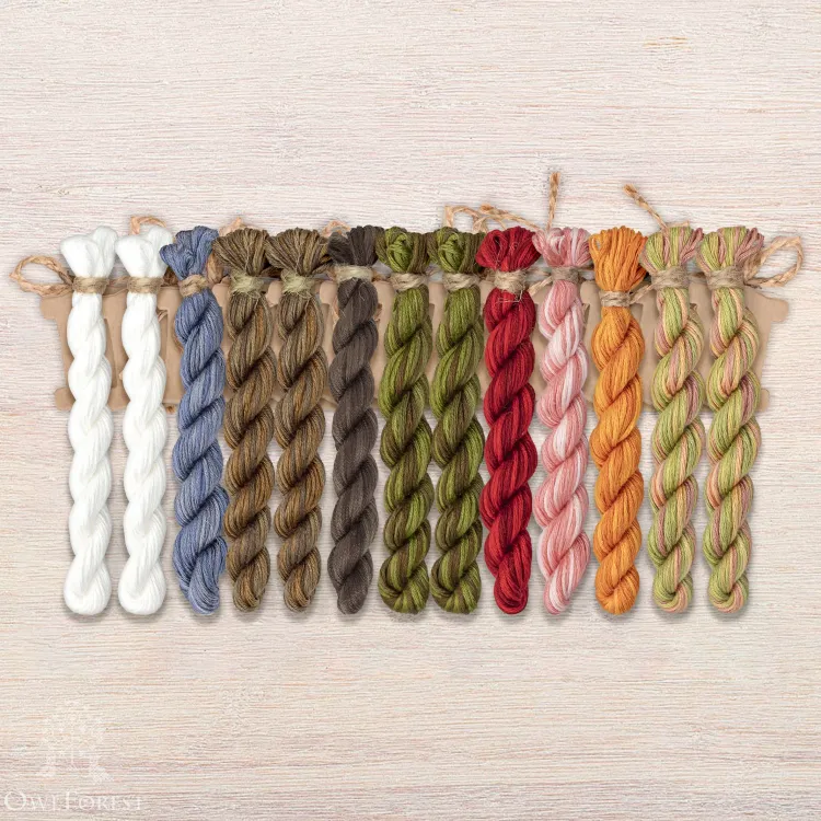 Набор ниток OwlForest для схемы «Провинциальные сезоны» (ПНК)