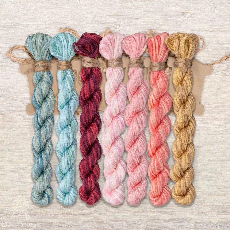 Набор ниток OwlForest для схемы «Пасха» (DMC)