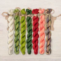 Набор ниток OwlForest для схемы «Брусничное лето» (ПНК)