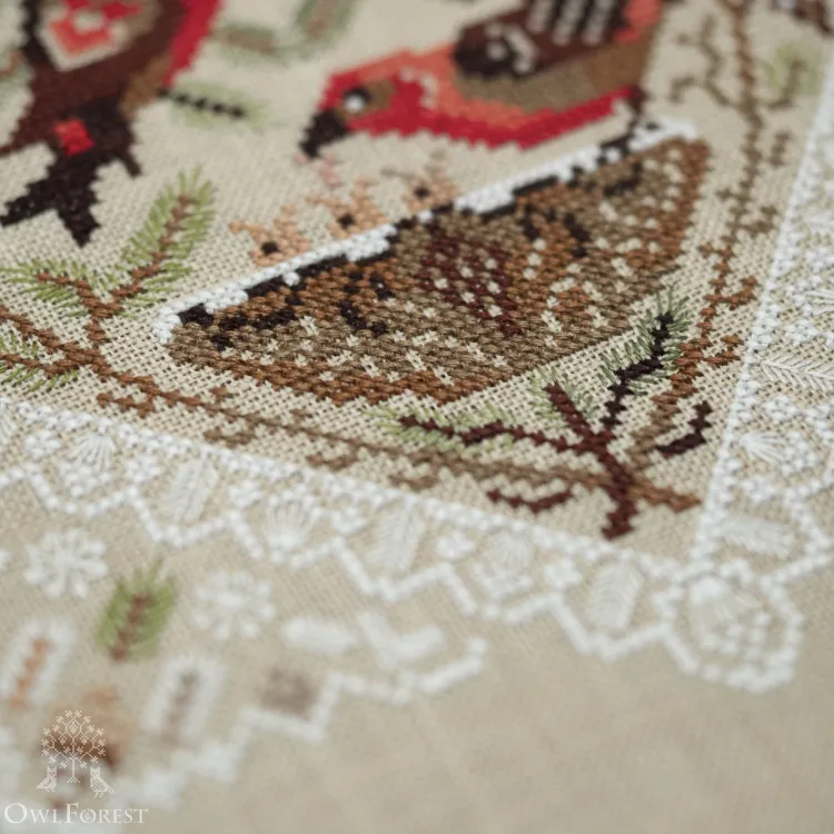 Электронная схема «Кружевные птички. Клесты»