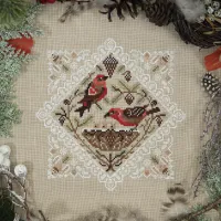 Электронная схема «Кружевные птички. Клесты»