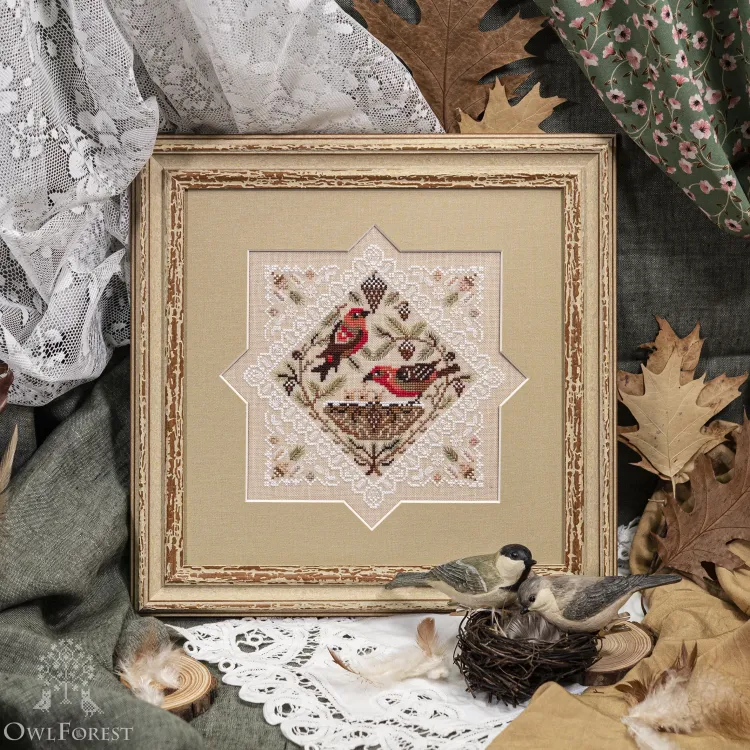 Электронная схема «Кружевные птички. Клесты»