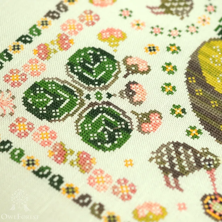 Схема для вышивания «Птички киви»