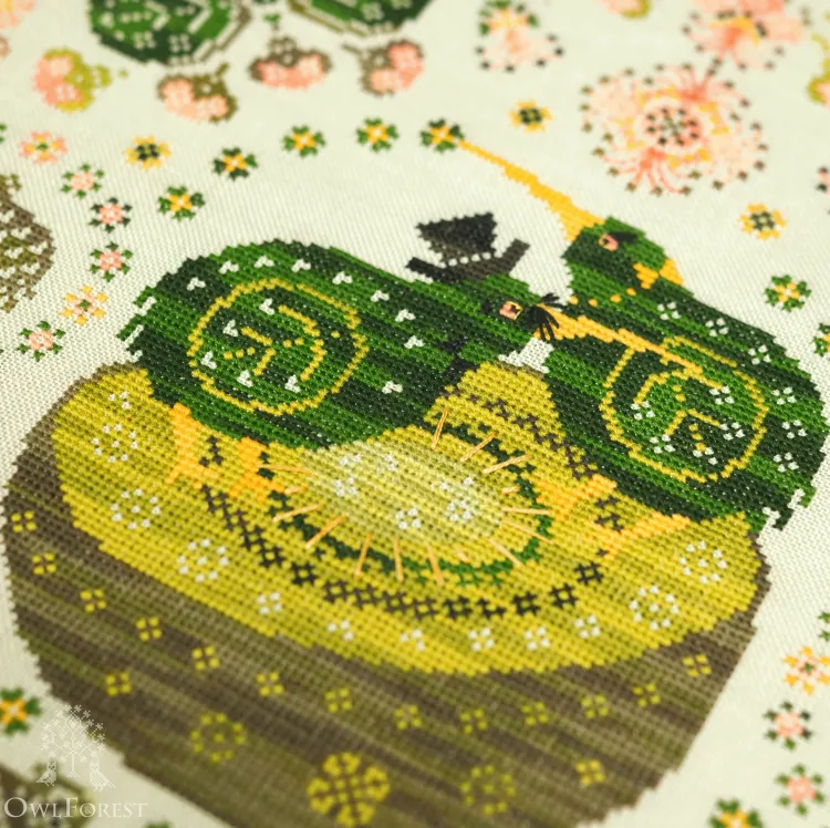 Схема для вышивания «Птички киви»