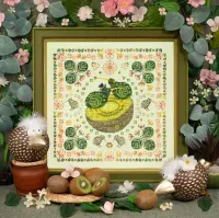 Схема для вышивания «Птички киви»
