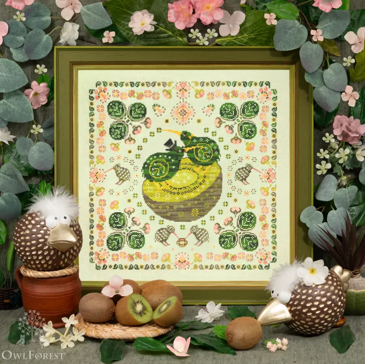 Схема для вышивания «Птички киви»