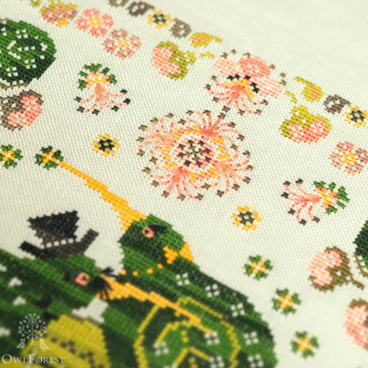 Схема для вышивания «Птички киви»