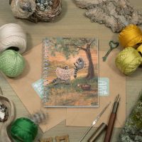 Блокнот А6 «Еноты-рукодельники»