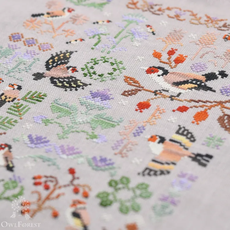 Схема для вышивания «Щеглы»