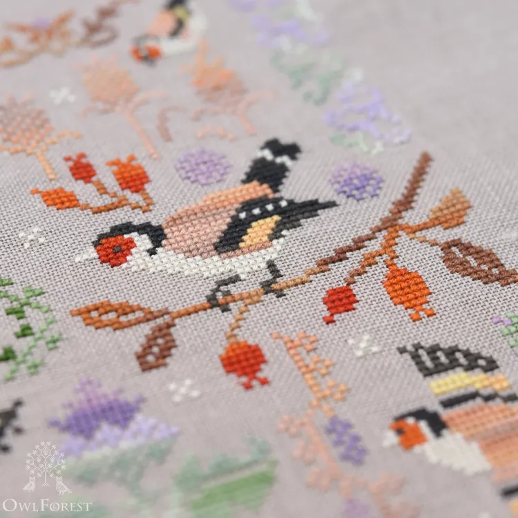 Схема для вышивания «Щеглы»